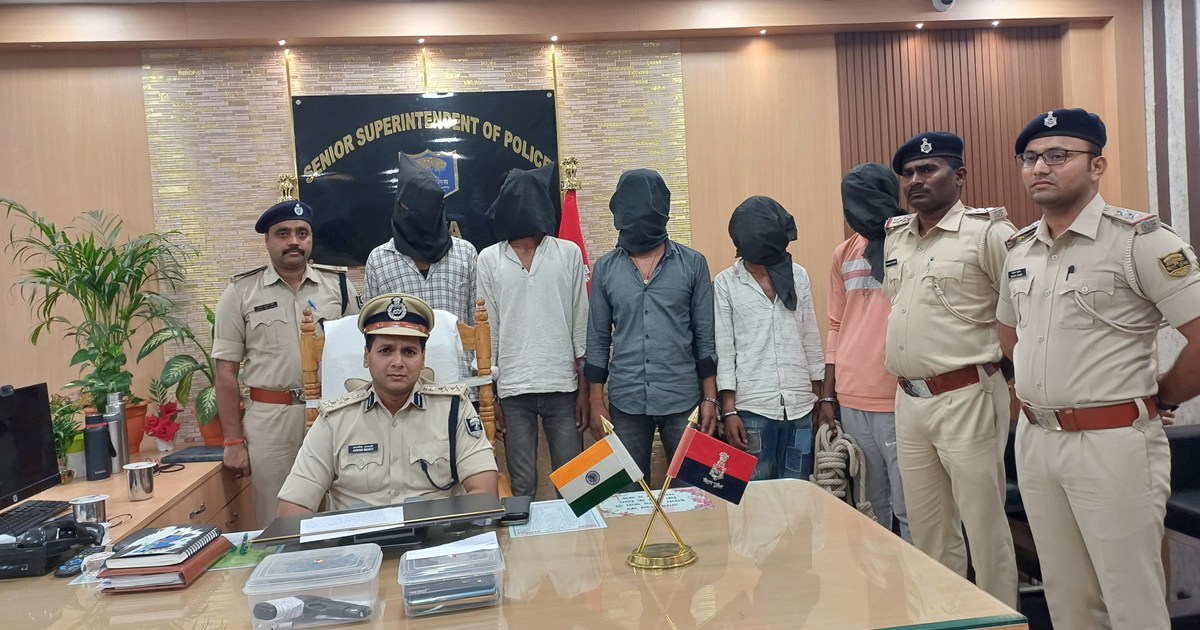 Robbery gang busted in Gaya, five arrested with weapons