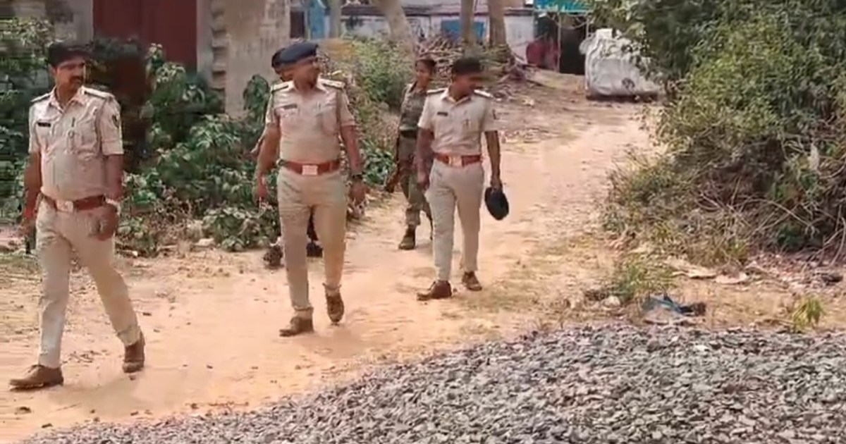 A hand grenade was found in a bush some distance away from t