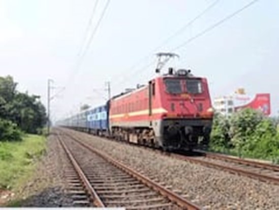 Two youths were sitting on the railway track and listening t