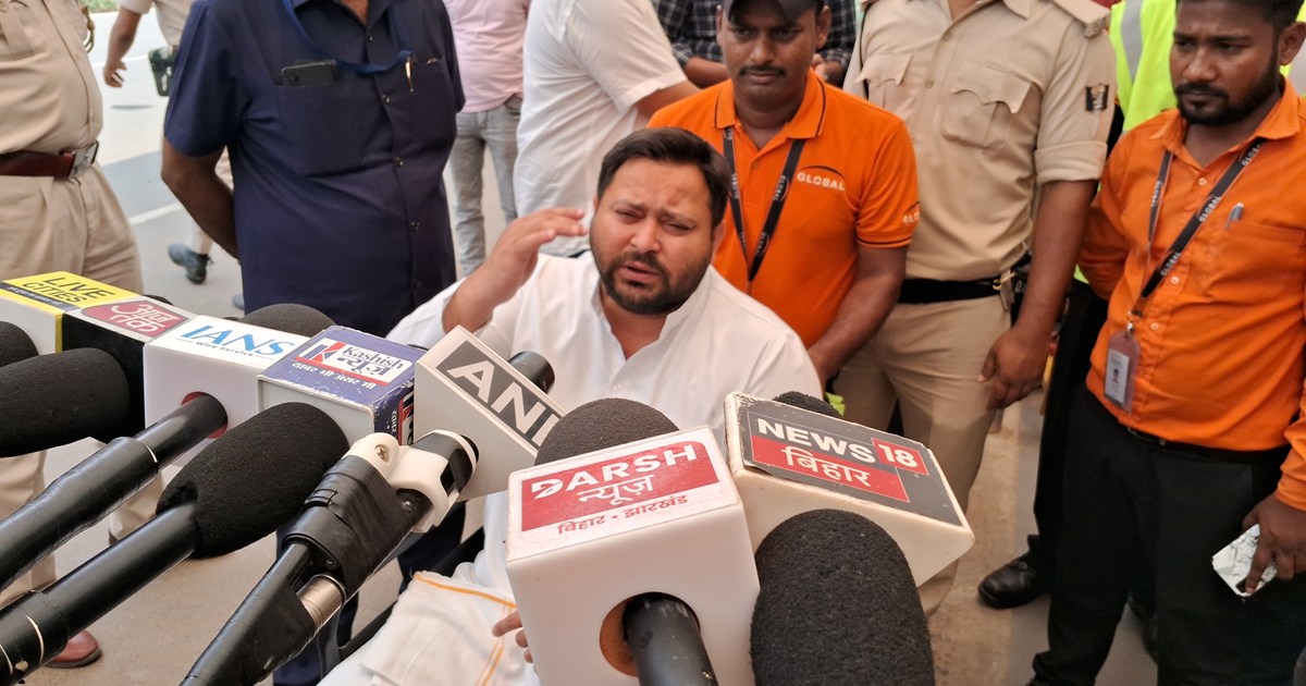 Tejasvi ne kha bjp tramp ko bula le bihar