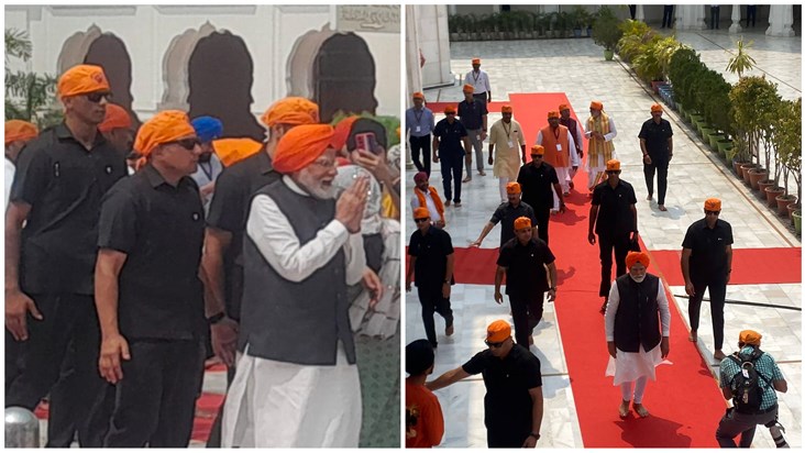 PM Modi bowed his head in Patna city Gurudwara, created hist
