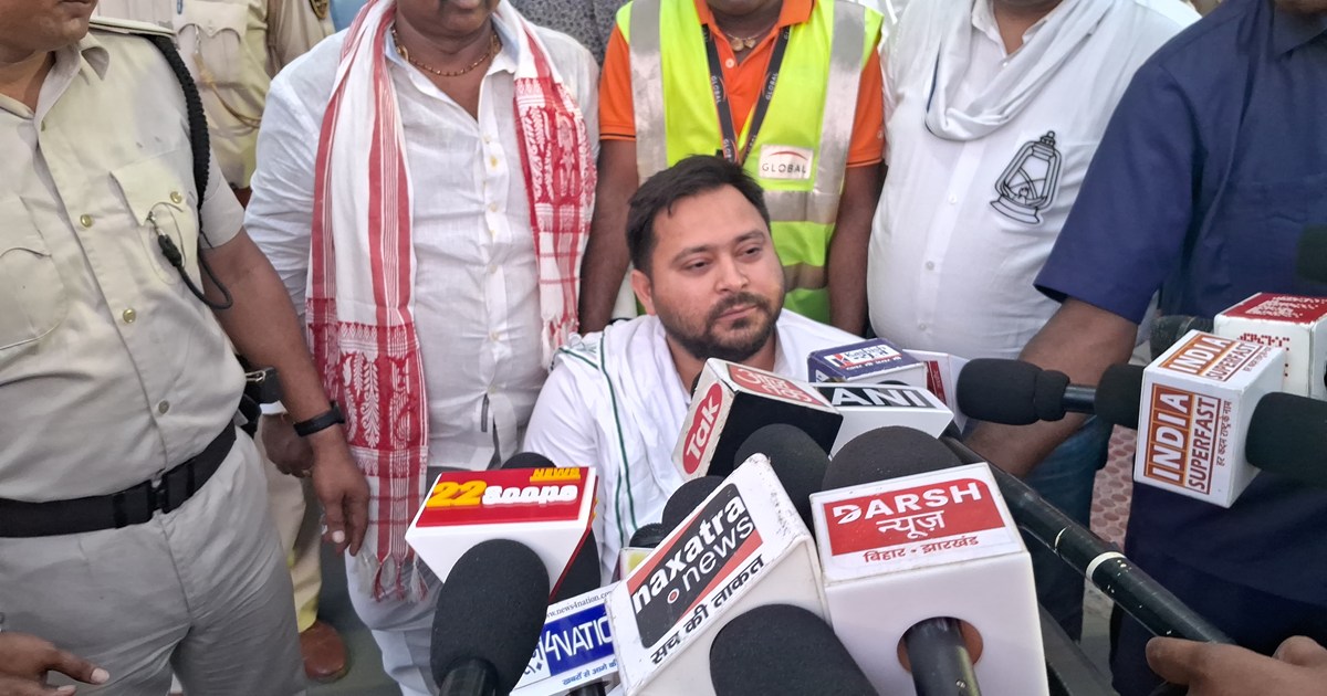 Bjp pr tejasvi ka tanj