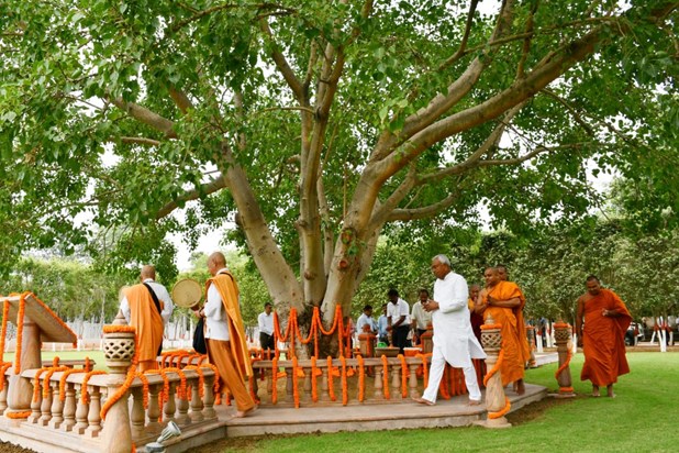 On the occasion of Buddha Purnima, CM Nitish worshiped the B On the occasion of Buddha Purnima, CM Nitish worshiped the B