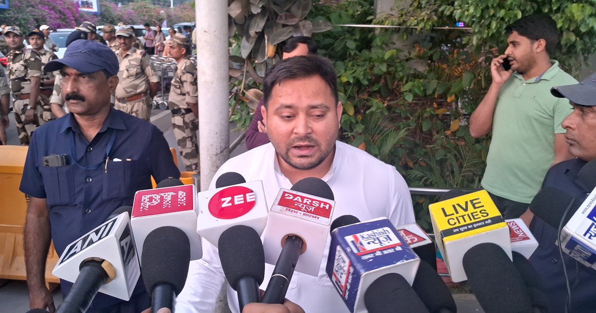 Tejsvwi ka bjp par bda hmla