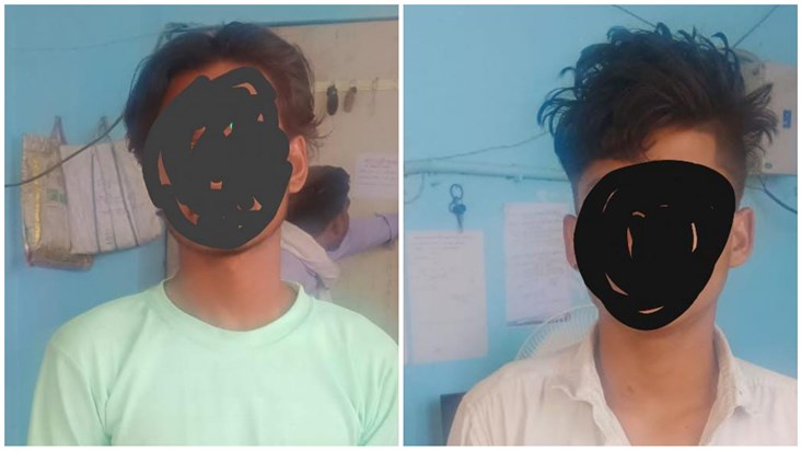 Two youths were arrested for brandishing a country-made pist Two youths were arrested for brandishing a country-made pist