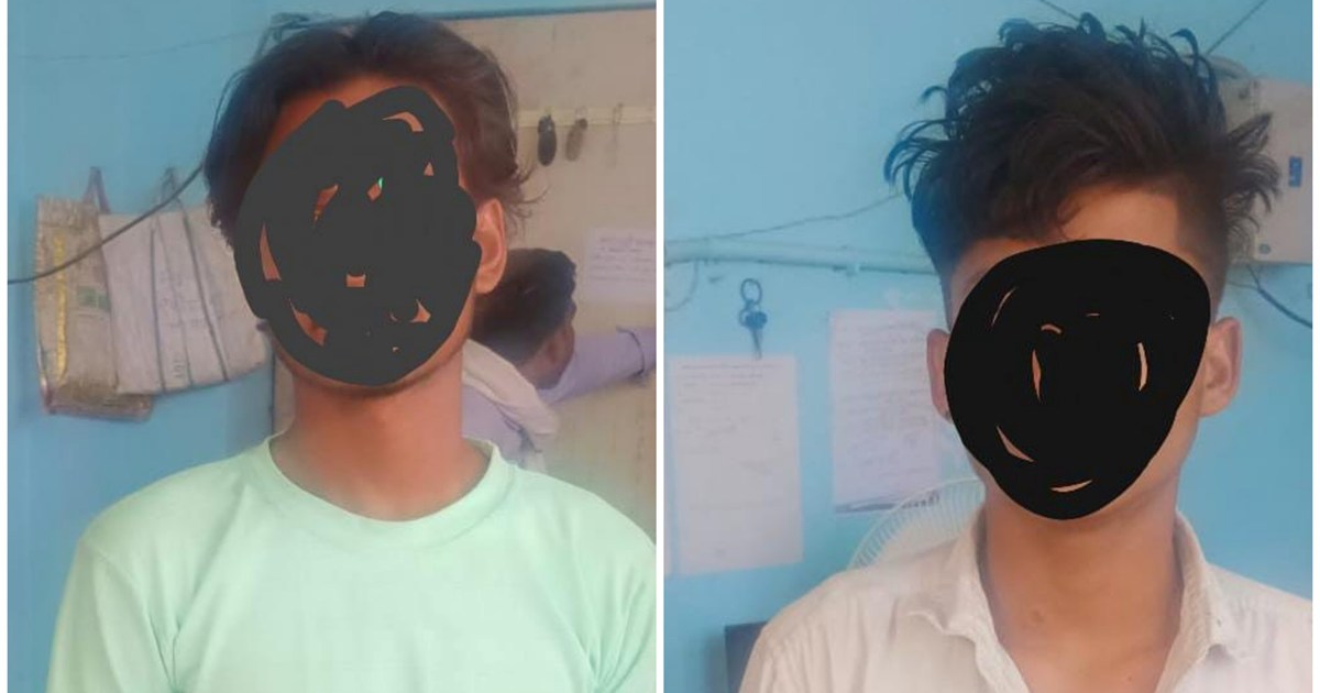 Two youths were arrested for brandishing a country-made pist