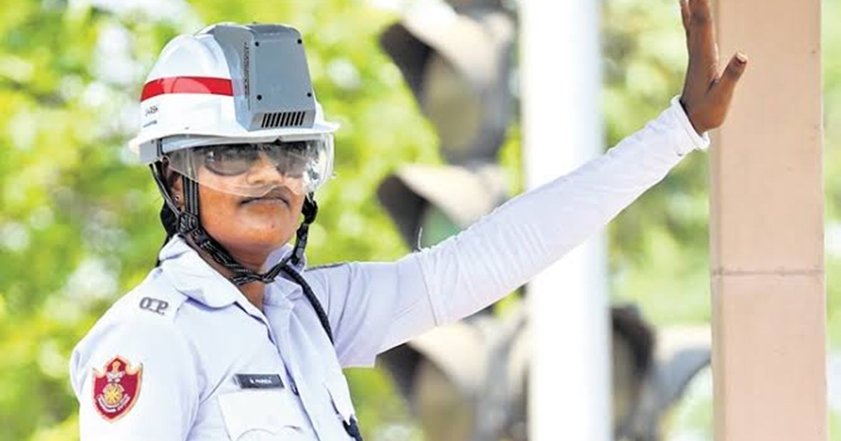 Jharkhand Traffic Police Helmet 