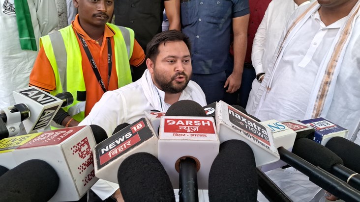 Tejasvi ka samrat chaudhri pr bda byan Tejasvi ka samrat chaudhri pr bda byan