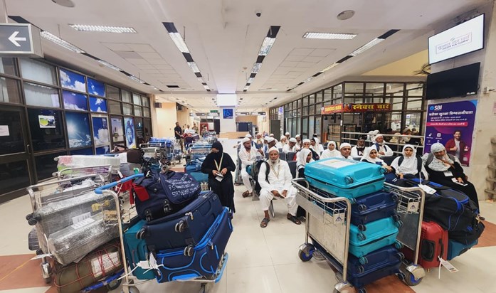 A group of Haj pilgrims from Bihar left from Gaya airport to