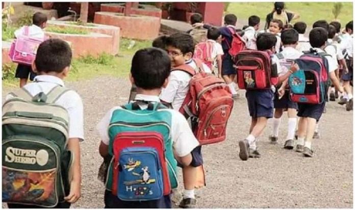 KK Pathak's protest against the new school time table KK Pathak's protest against the new school time table