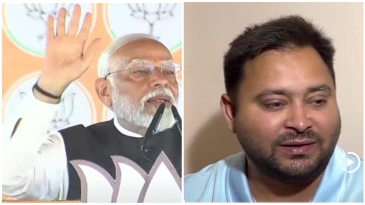 Why is RJD saying that the fight in Bihar is between Tejashw