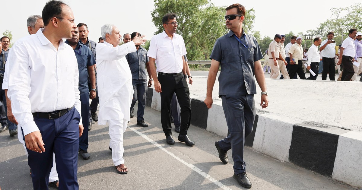 CM Nitish inspected several ongoing projects in Patna and Na