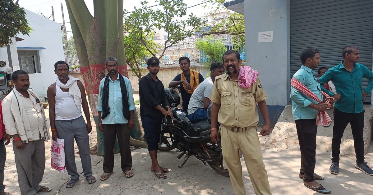 The groom's father who went for the wedding died