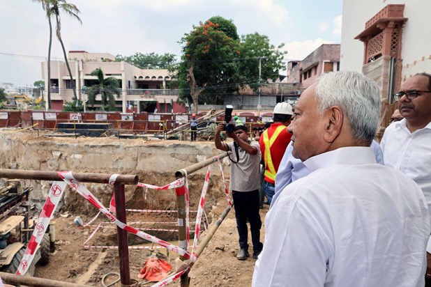 CM Nitish inspected the construction work of the tunnel bein