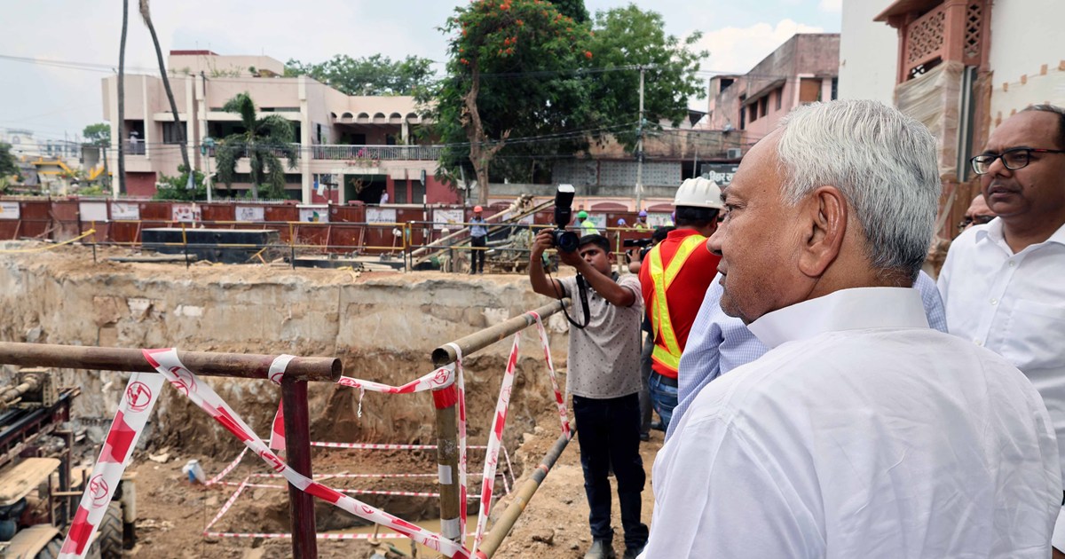 CM Nitish inspected the construction work of the tunnel bein