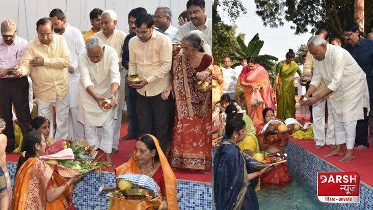 chhath-puja-cm-nitish-celebrated-chhath-with-family-offered-