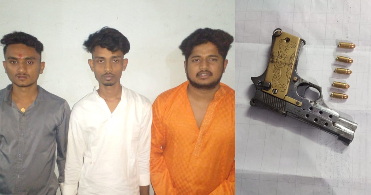 Patna police got success, caught three with country made pis