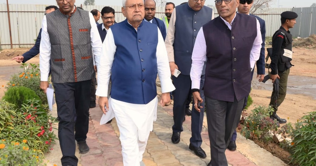 CM Nitish inspected the construction work in Danapur and Bih