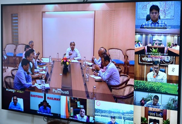 Railway Board Chairman held a review meeting regarding the r Railway Board Chairman held a review meeting regarding the r