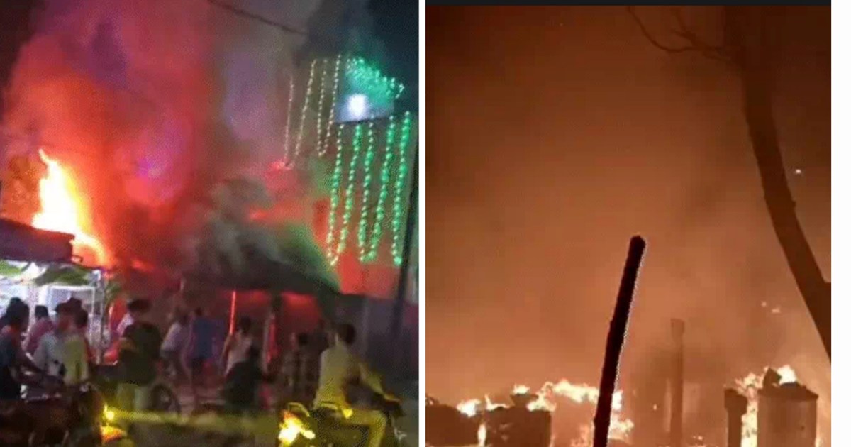 On the night of Diwali, fire broke out in several districts 