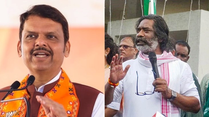 Hemant is sure in Jharkhand, Devendra Fadnavis is ahead in t