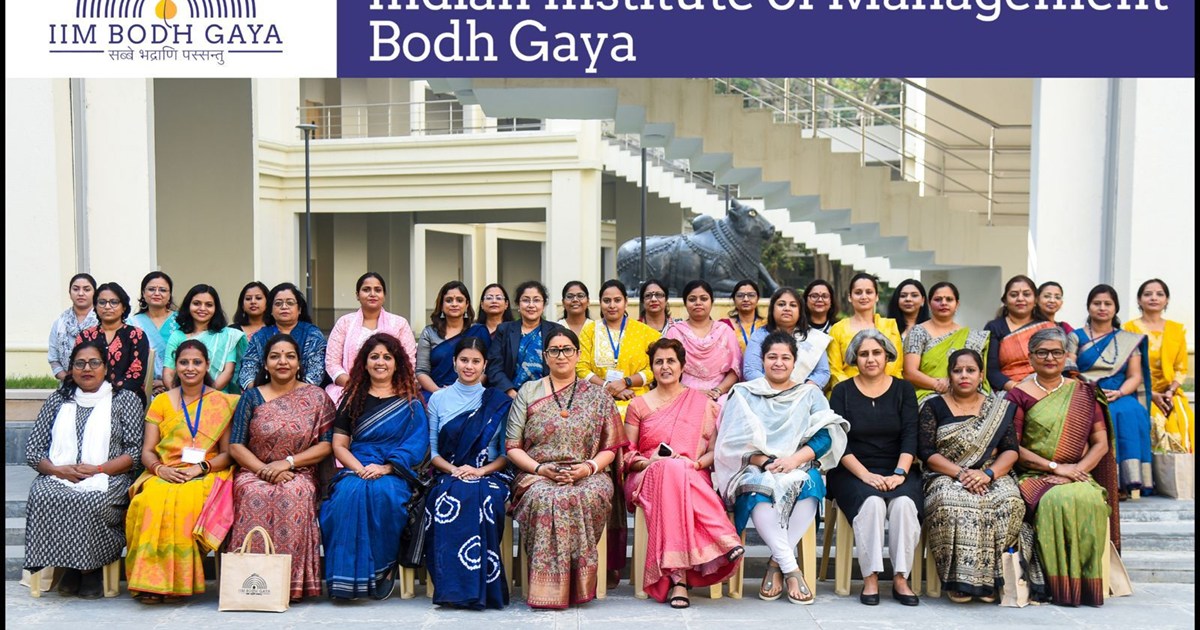 Workshop on women leadership at IIM Bodh Gaya, many academic