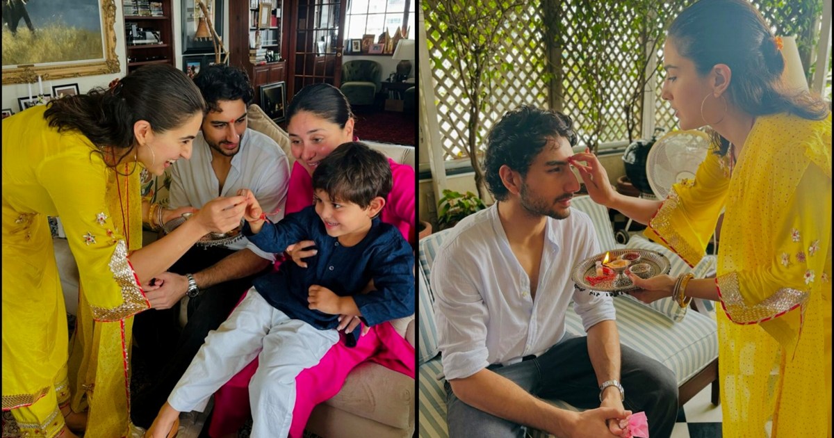 This is how Sara Ali Khan celebrated Diwali with her brother