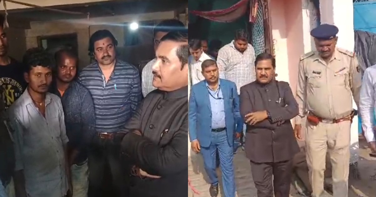 Minister Janak Ram reached Majholia to meet the family membe