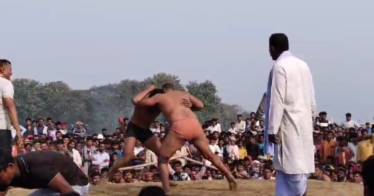 When wrestlers from Nepal and Uttar Pradesh clashed on the l