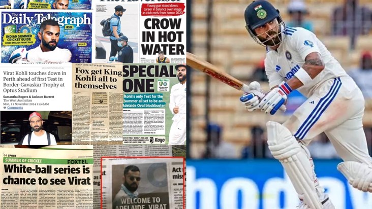 King Kohli featured in foreign newspapers, showed tremendous King Kohli featured in foreign newspapers, showed tremendous
