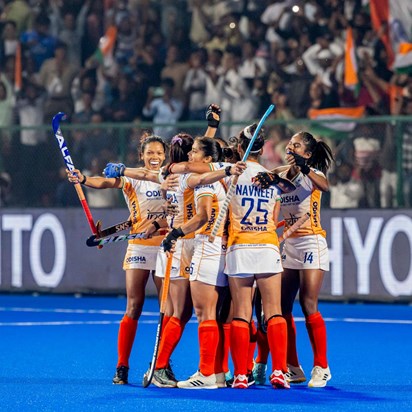 Indian women's team's winning streak continues in Asian Hock Indian women's team's winning streak continues in Asian Hock