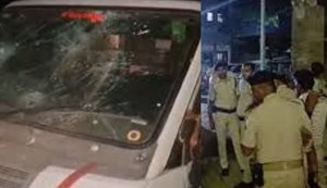 People attacked the police in Patna.