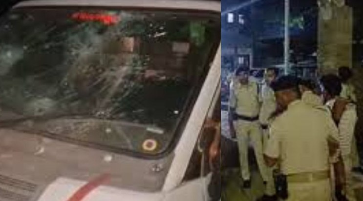 People attacked the police in Patna.