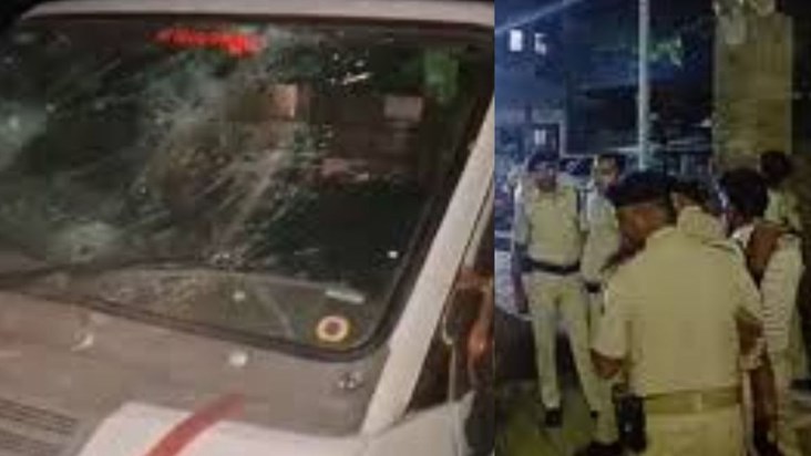 People attacked the police in Patna.
