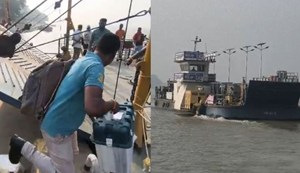 Polling parties were sent by steamer