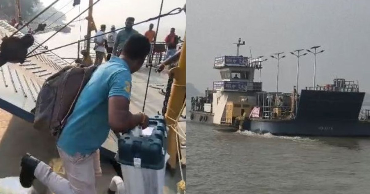 Polling parties were sent by steamer