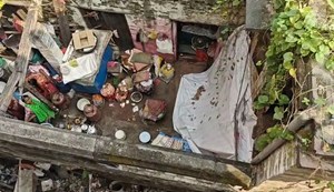 Six people trapped after nearly 100-year-old house collapses