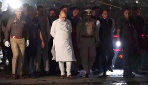 Home Minister Amit Shah reached the site of the bomb blast.