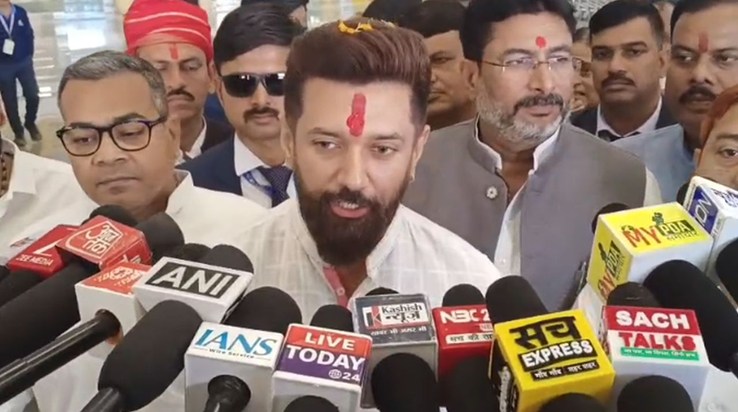 Chirag Paswan, elated with the NDA's victory, took a dig at 