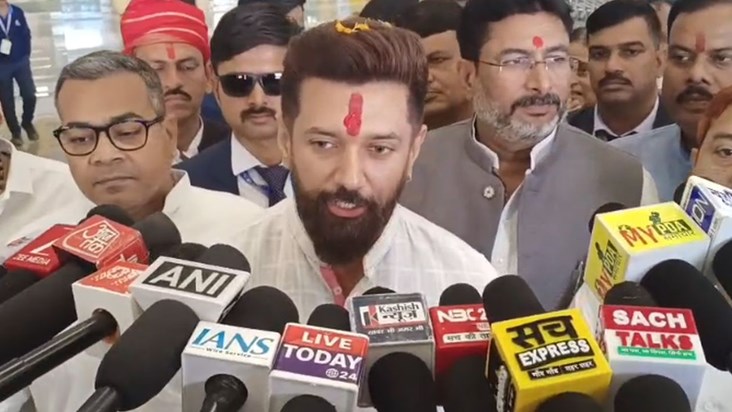 Chirag Paswan, elated with the NDA's victory, took a dig at 