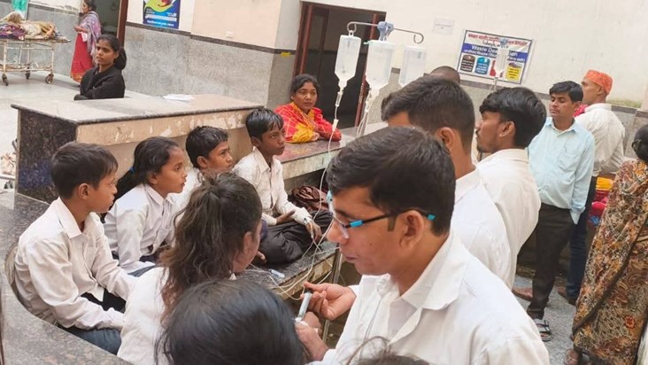 Half a dozen students injured in Nalanda school roof plaster