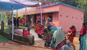 Voters never left their homes due to fear of Naxalites.