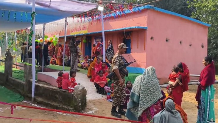 Voters never left their homes due to fear of Naxalites.