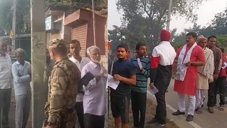 Voters have been arriving in Jehanabad and Kaimur since morn