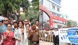 Patna is painted in the colours of democracy