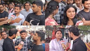 Who is in the hearts of the people who attended PM Modi's road show