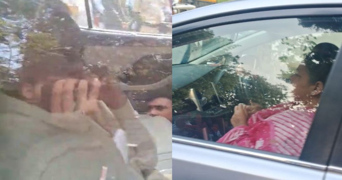 Tejashwi came out with his parents and sister for the first 