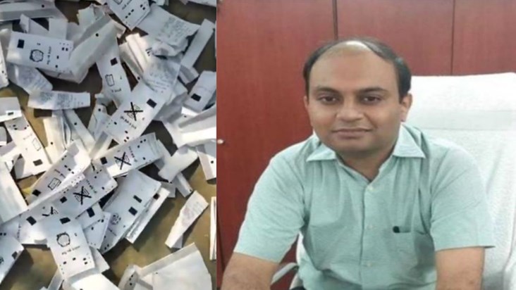 VVPAT slips were found in a heap of garbage in the constitue