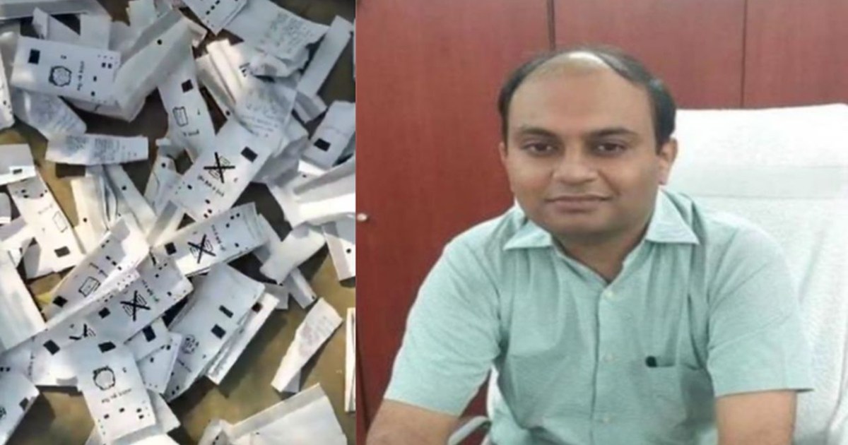 VVPAT slips were found in a heap of garbage in the constitue