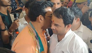 BJP MPs Ravi Kishan and Tej Pratap meet again